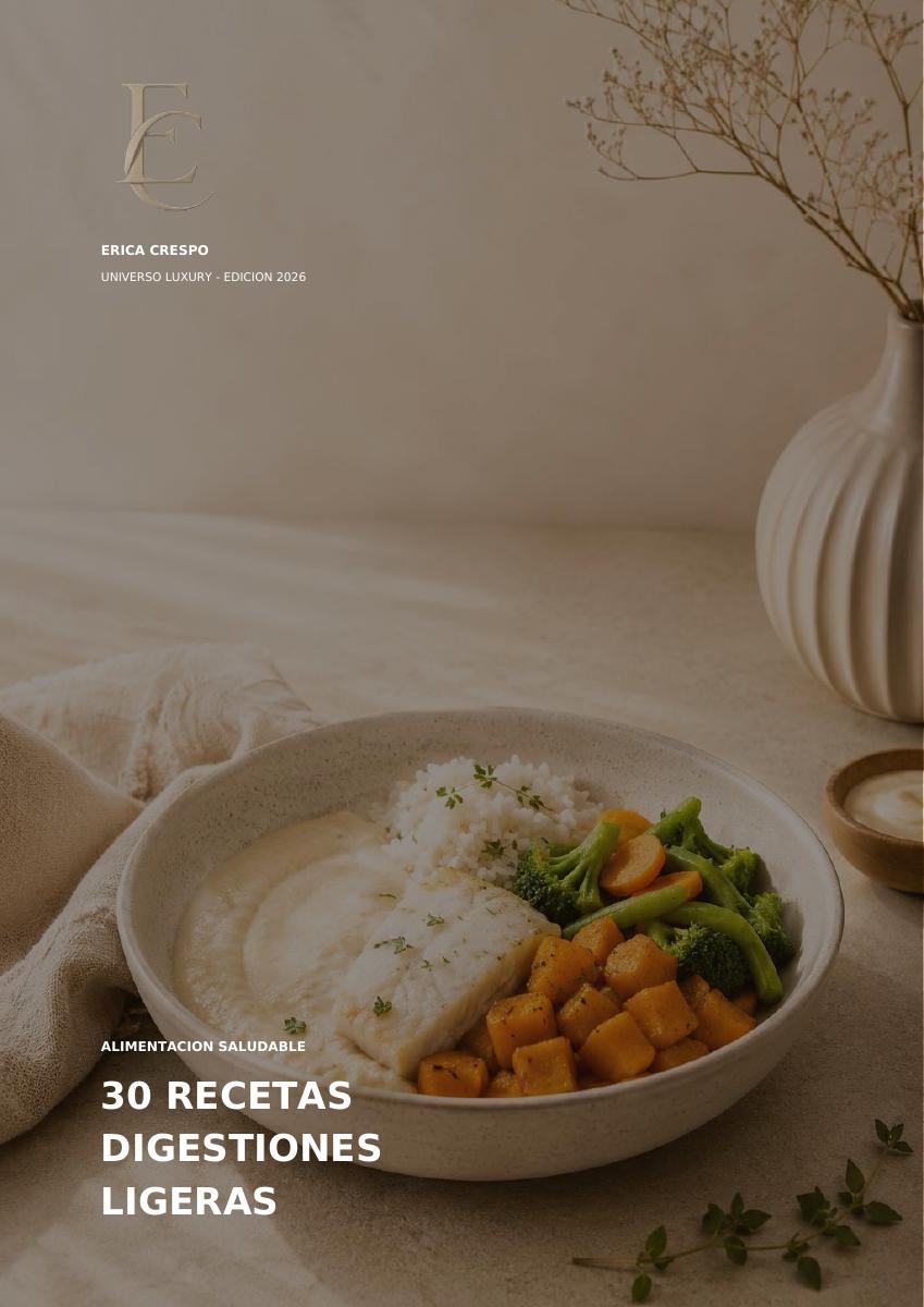 Portada de 30 recetas para digestiones ligeras