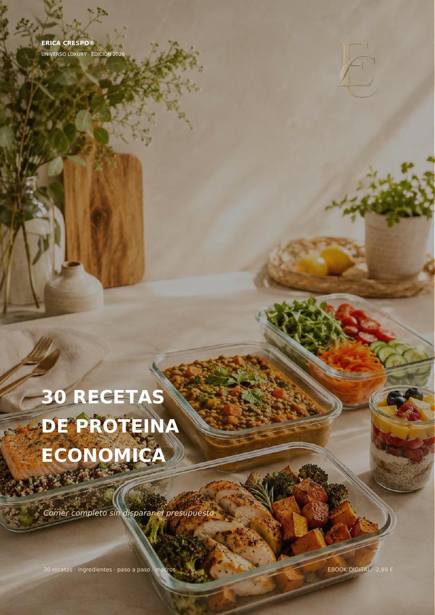 Portada de Proteína económica: 30 recetas