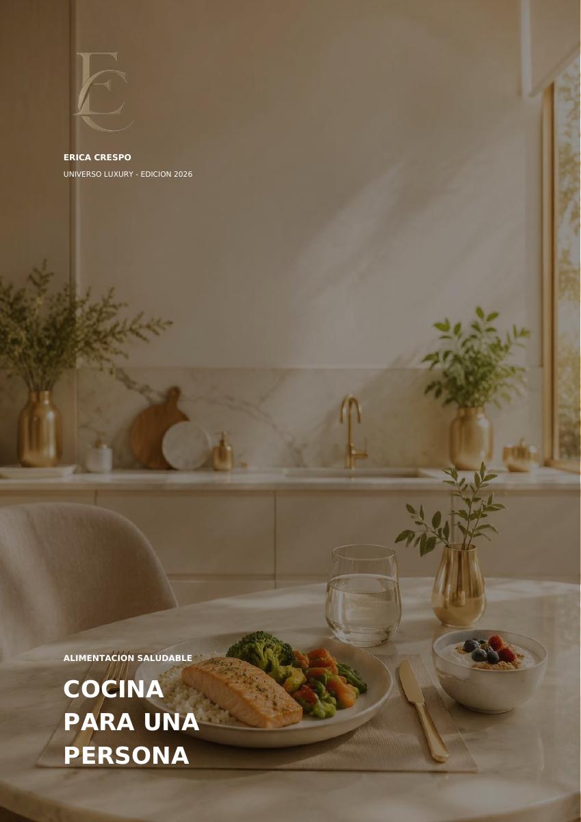 Portada de Cocina saludable para una persona