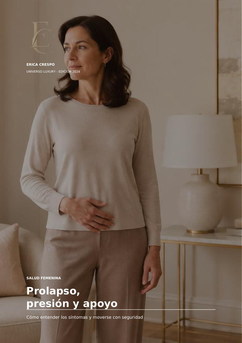 Portada de Prolapso, presión pélvica y apoyo
